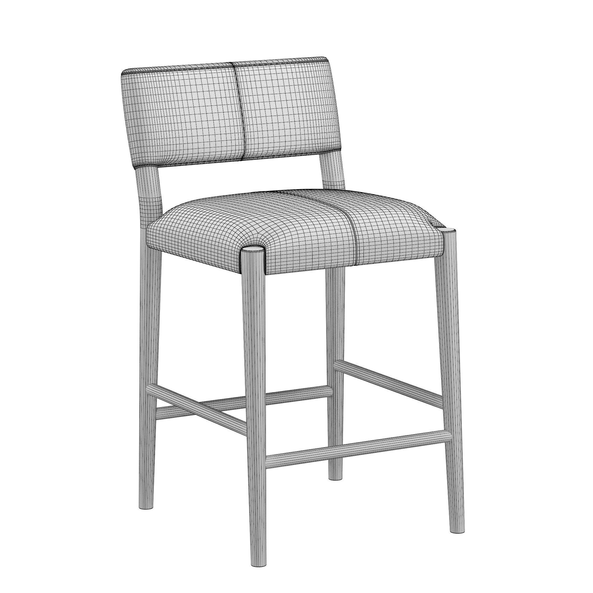 Ibra Counter Stool 3D model_7