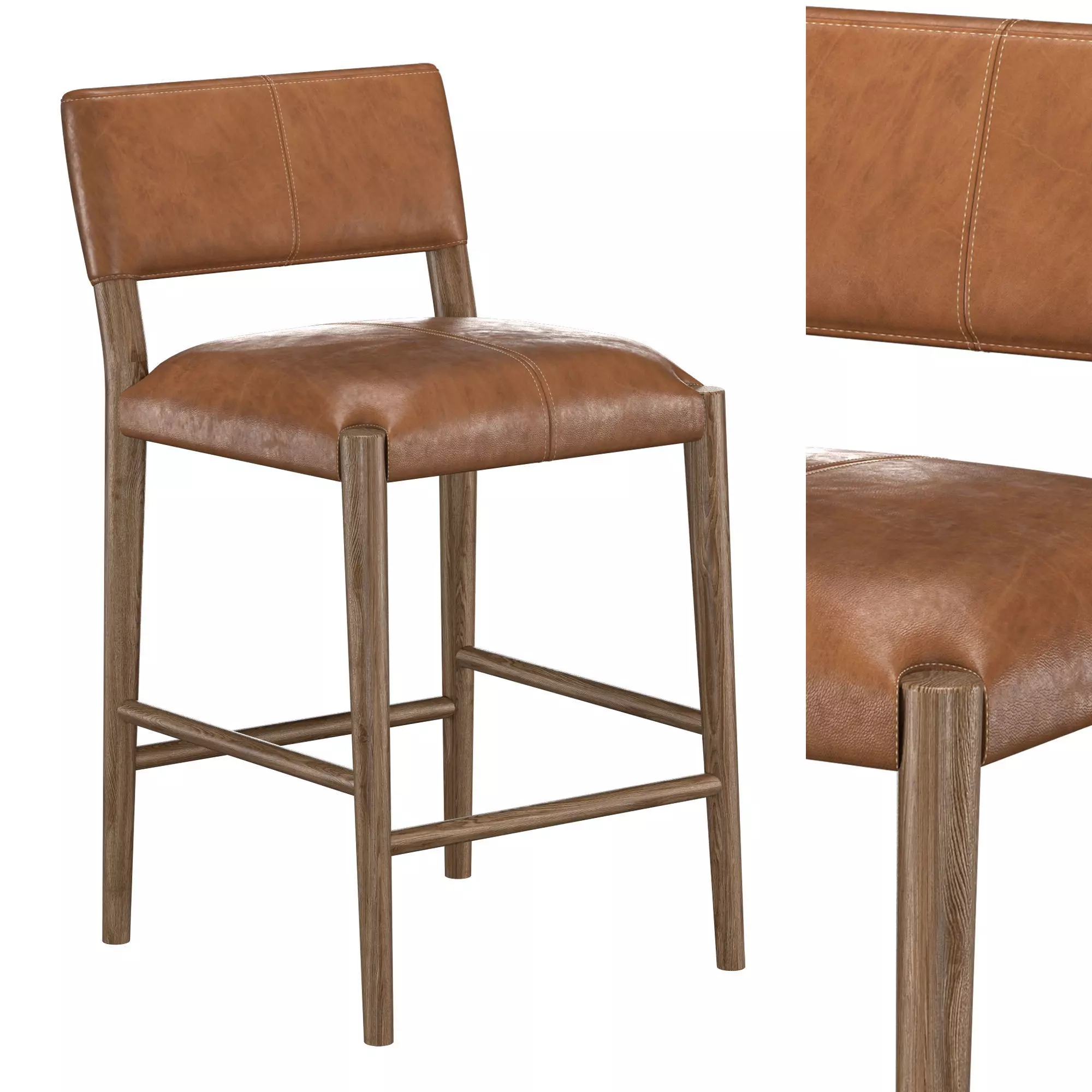 Ibra Counter Stool 3D model_0