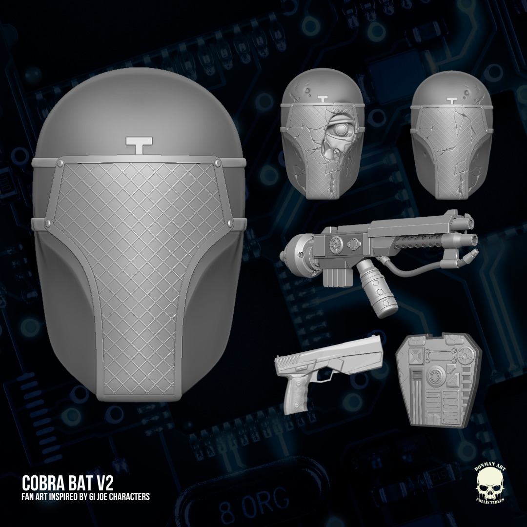 Cobra Bat V2 GI Joe Fan Art 3D Printables for Action Figures 3D print model_15