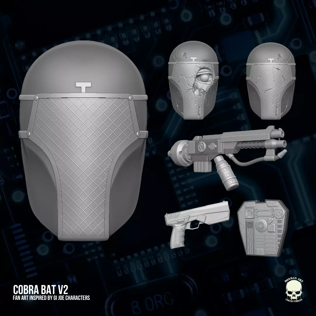Cobra Bat V2 GI Joe Fan Art 3D Printables for Action Figures 3D print model_0