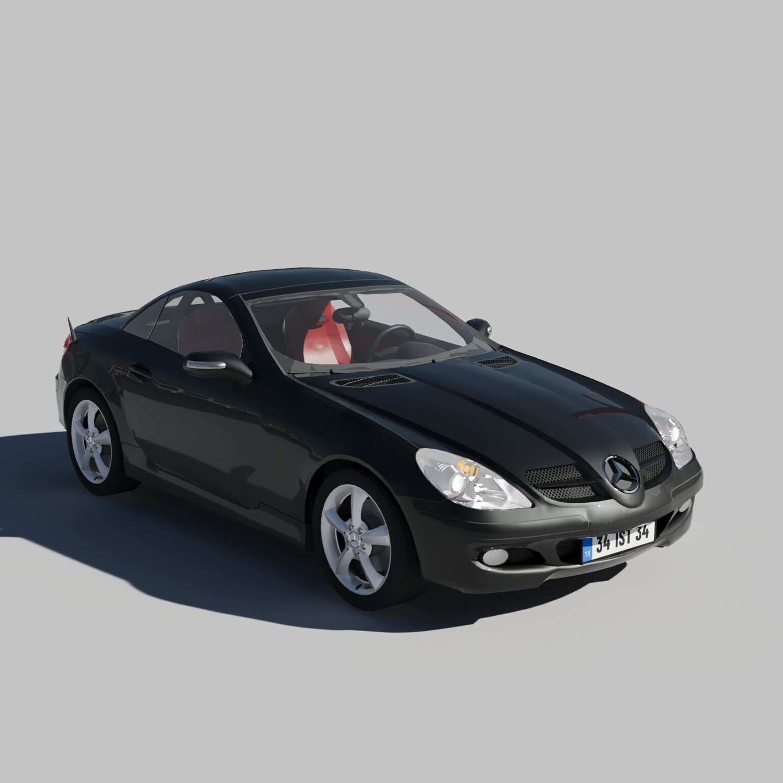Mercedes-Benz SLK 200 3d Model 3D model_7