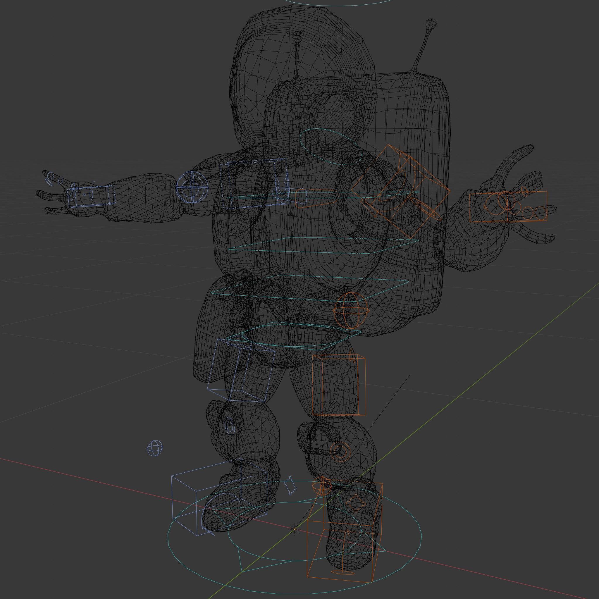 AstroBot Futuristic Companion Robot with Interchangeable Modules Low-poly 3D model_31