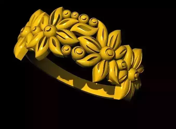 flower ring 3dm file
