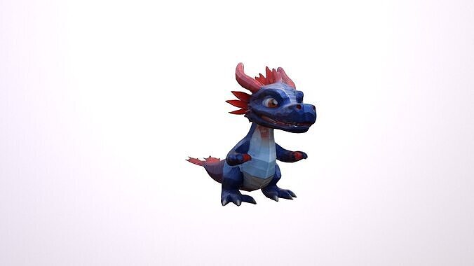 3d Render Mushu Is A Small Comedic Dragon 3D model