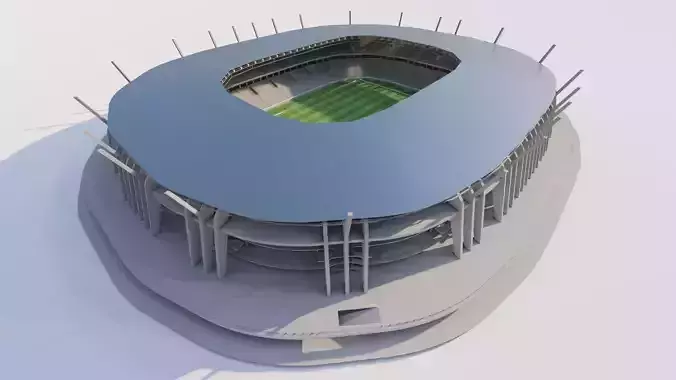 Football Stadium-American football 3D model