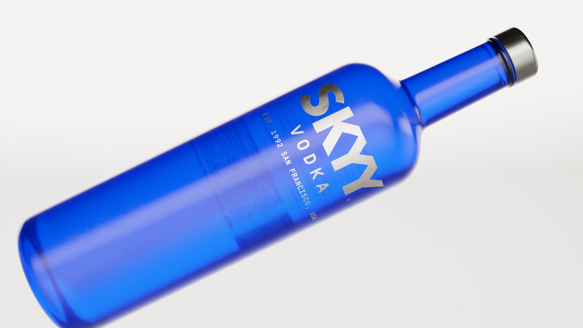 Skyy Vodka Alcohol Bottle 3D model_1