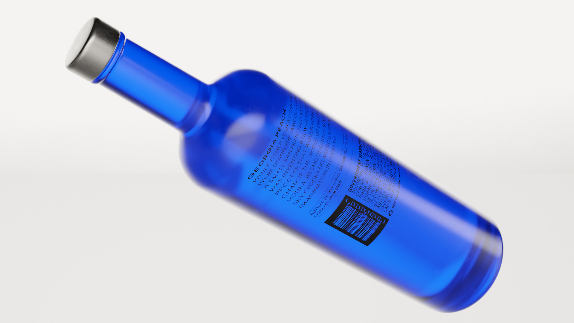 Skyy Vodka Alcohol Bottle 3D model_2