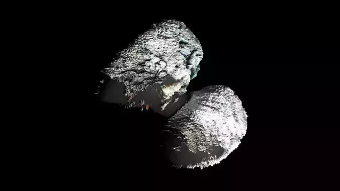 67P Comet 3D model