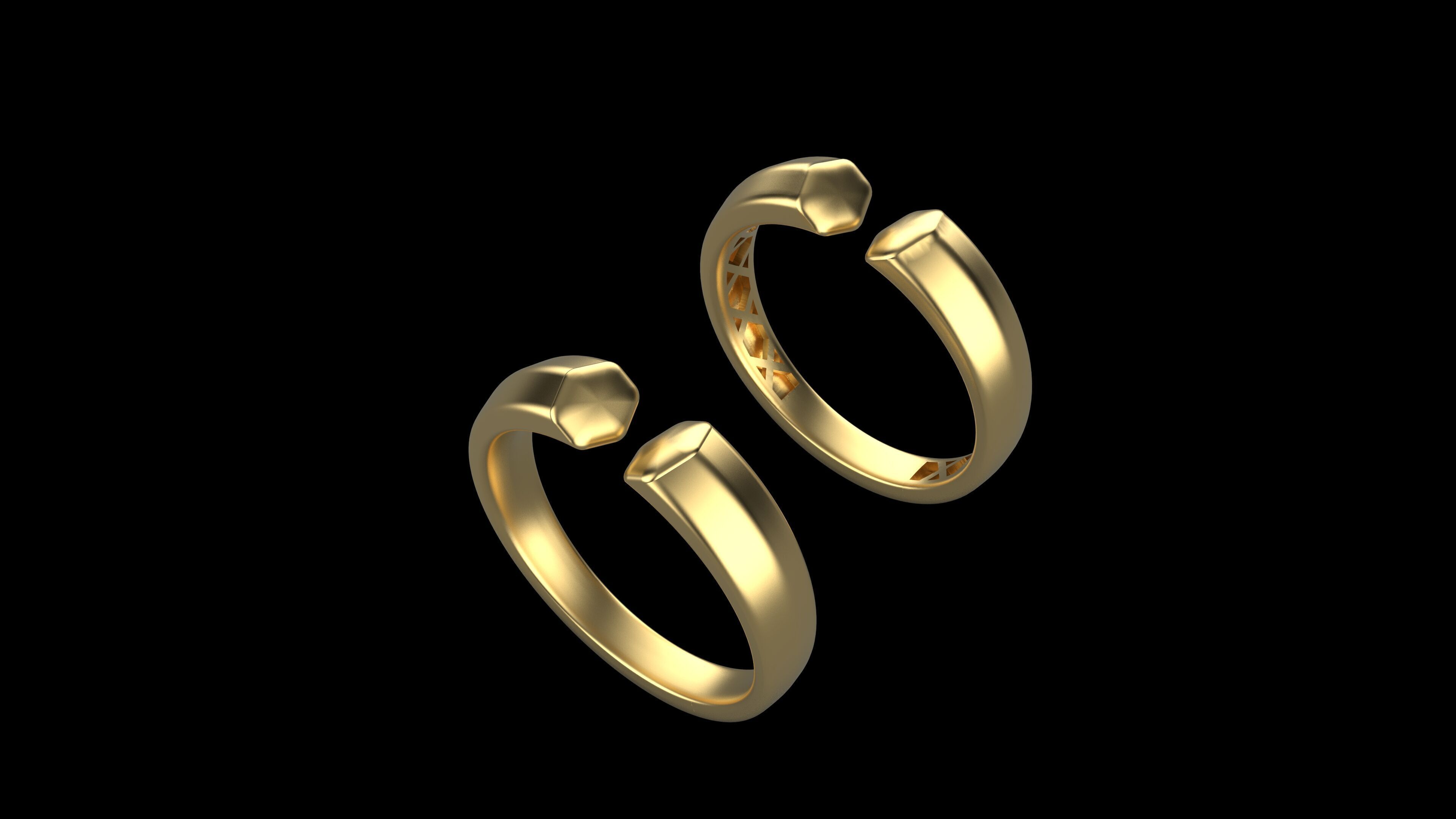 a100-125- rings 3D print model_5