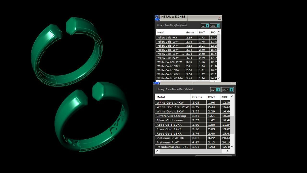 a100-125- rings 3D print model_9