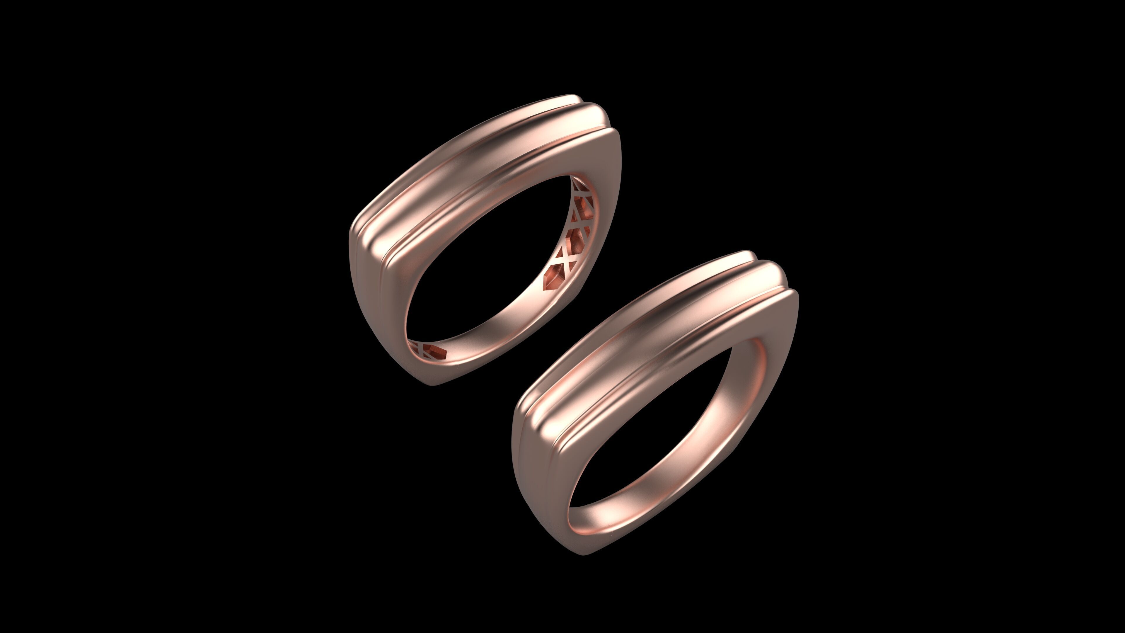 a100-125- rings 3D print model_3