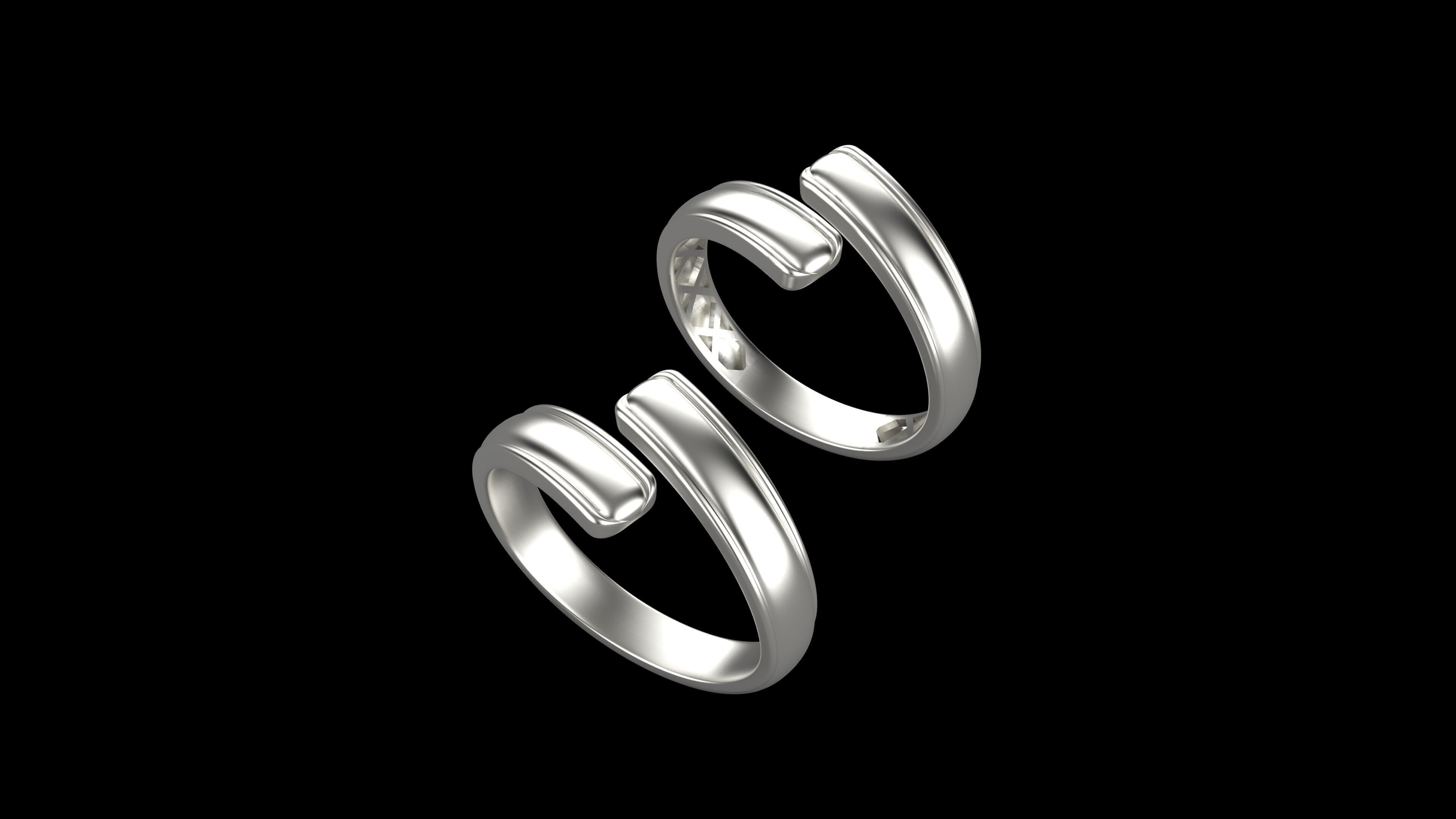 a100-125- rings 3D print model_6
