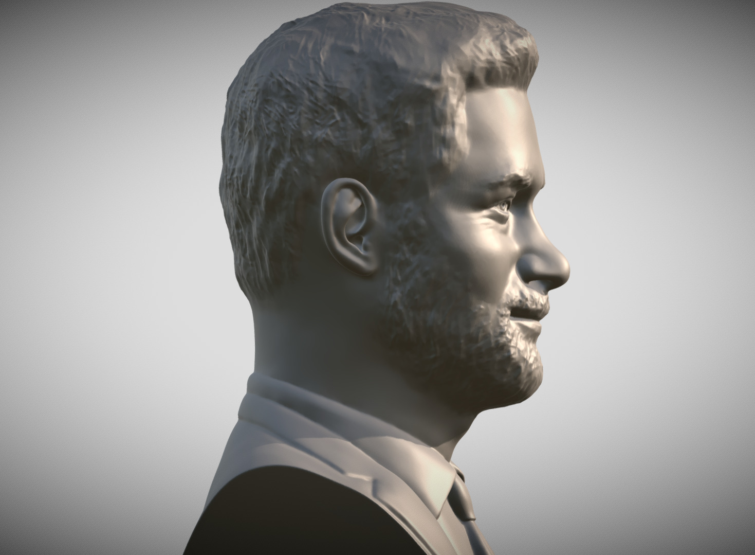 Prince Harry bust 3D print model_7