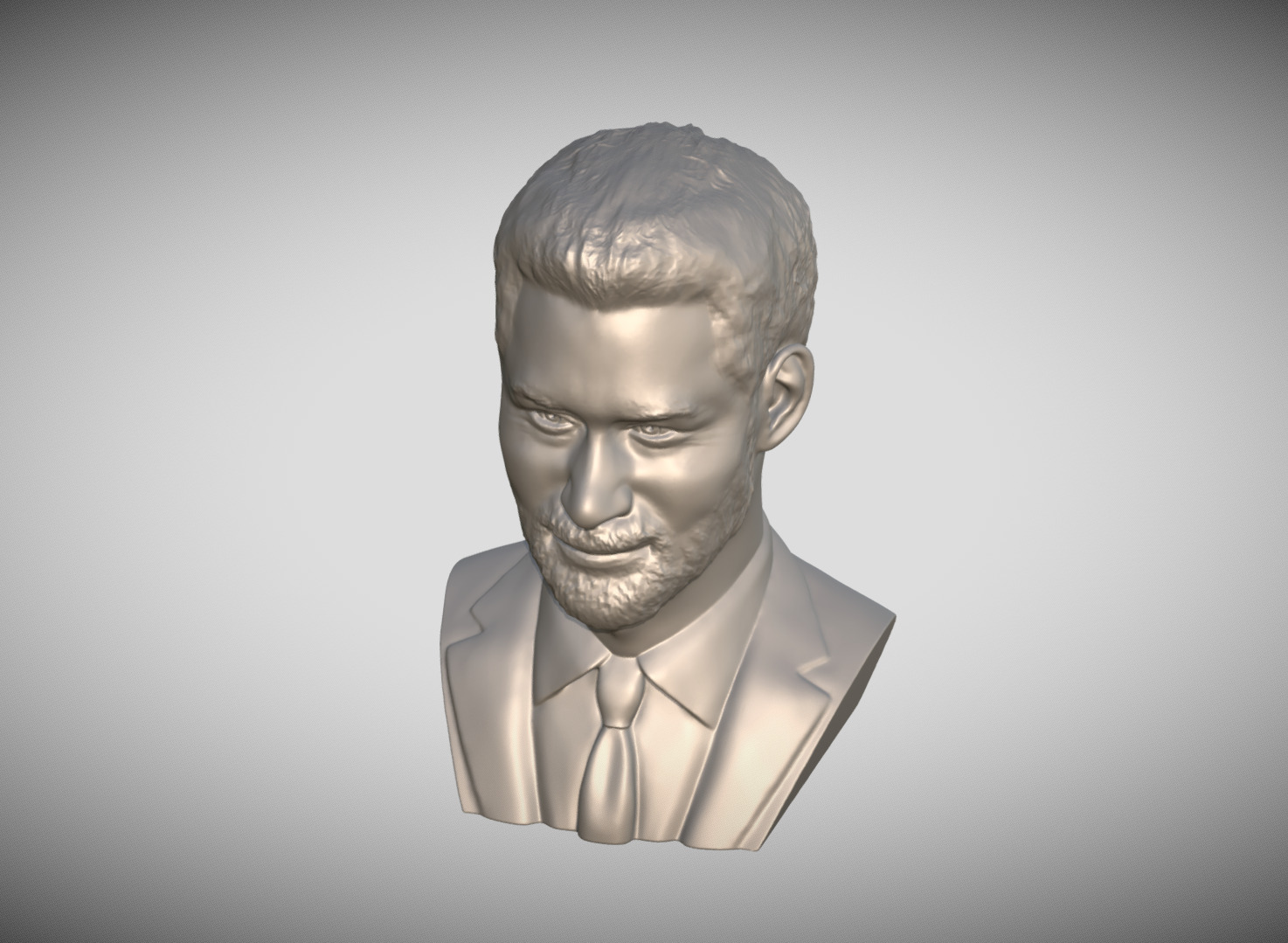 Prince Harry bust 3D print model_11