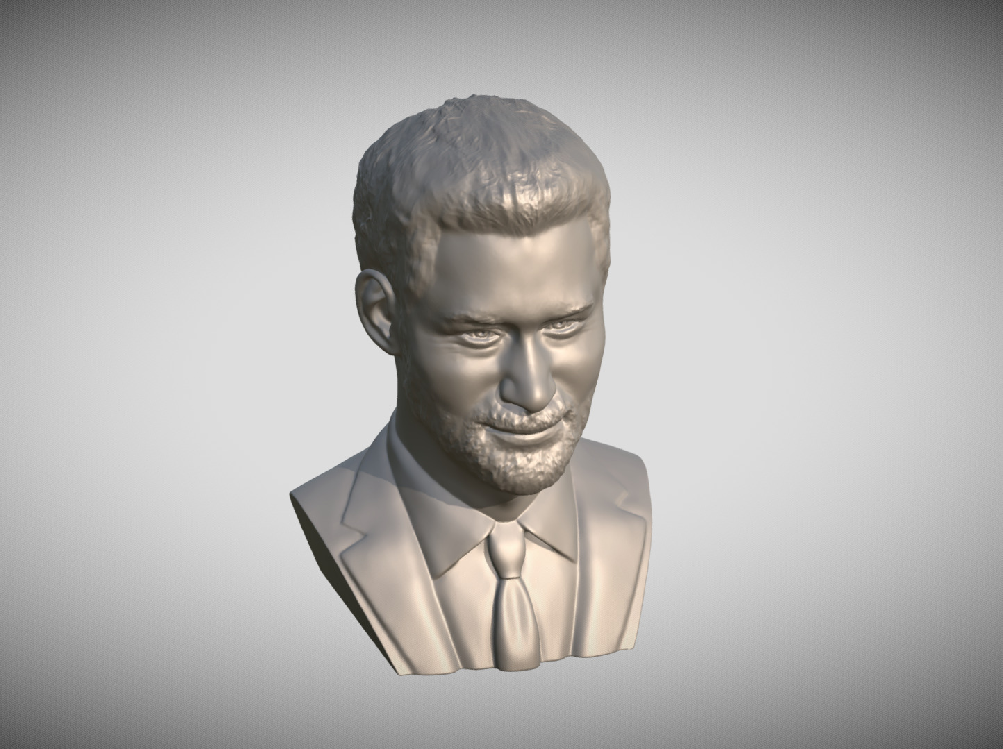 Prince Harry bust 3D print model_10
