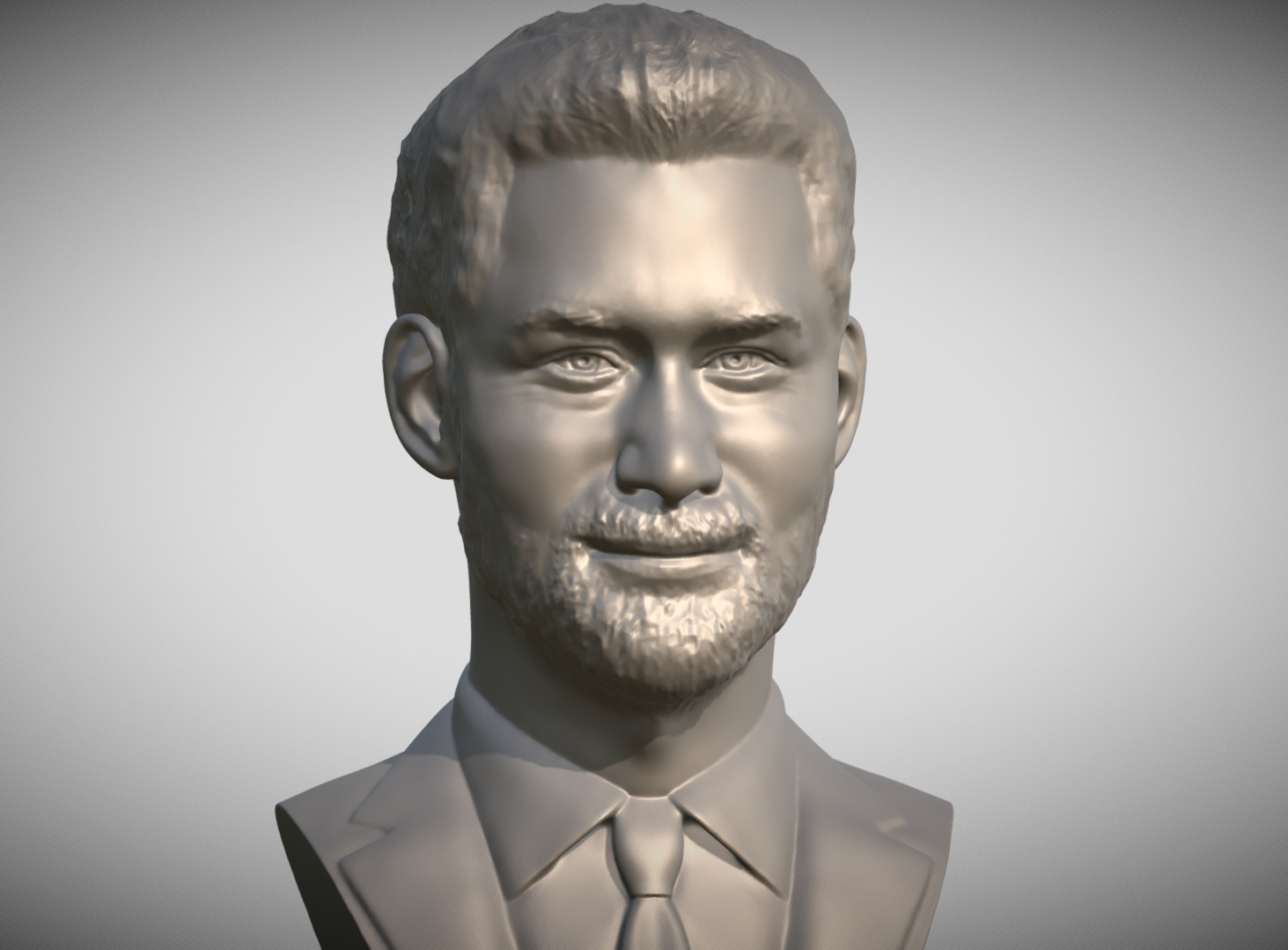 Prince Harry bust 3D print model_9