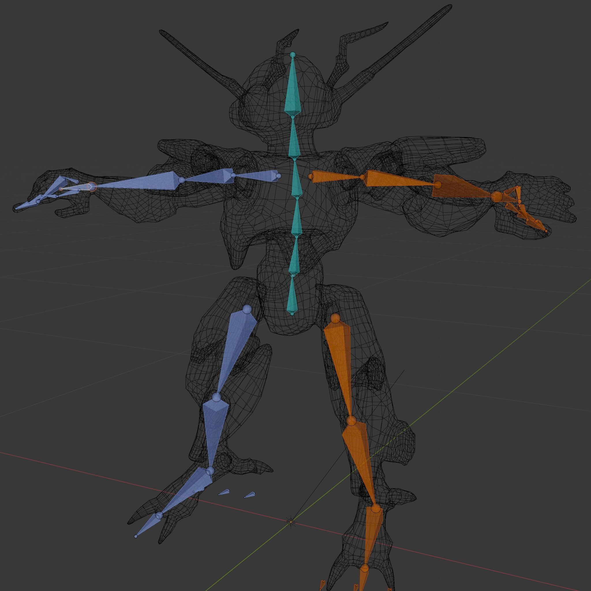 Cyber Mech Guardian with Dynamic Neon Lights Low-poly 3D model_14