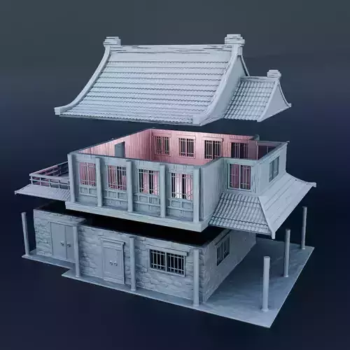 Japanese house 3D print model