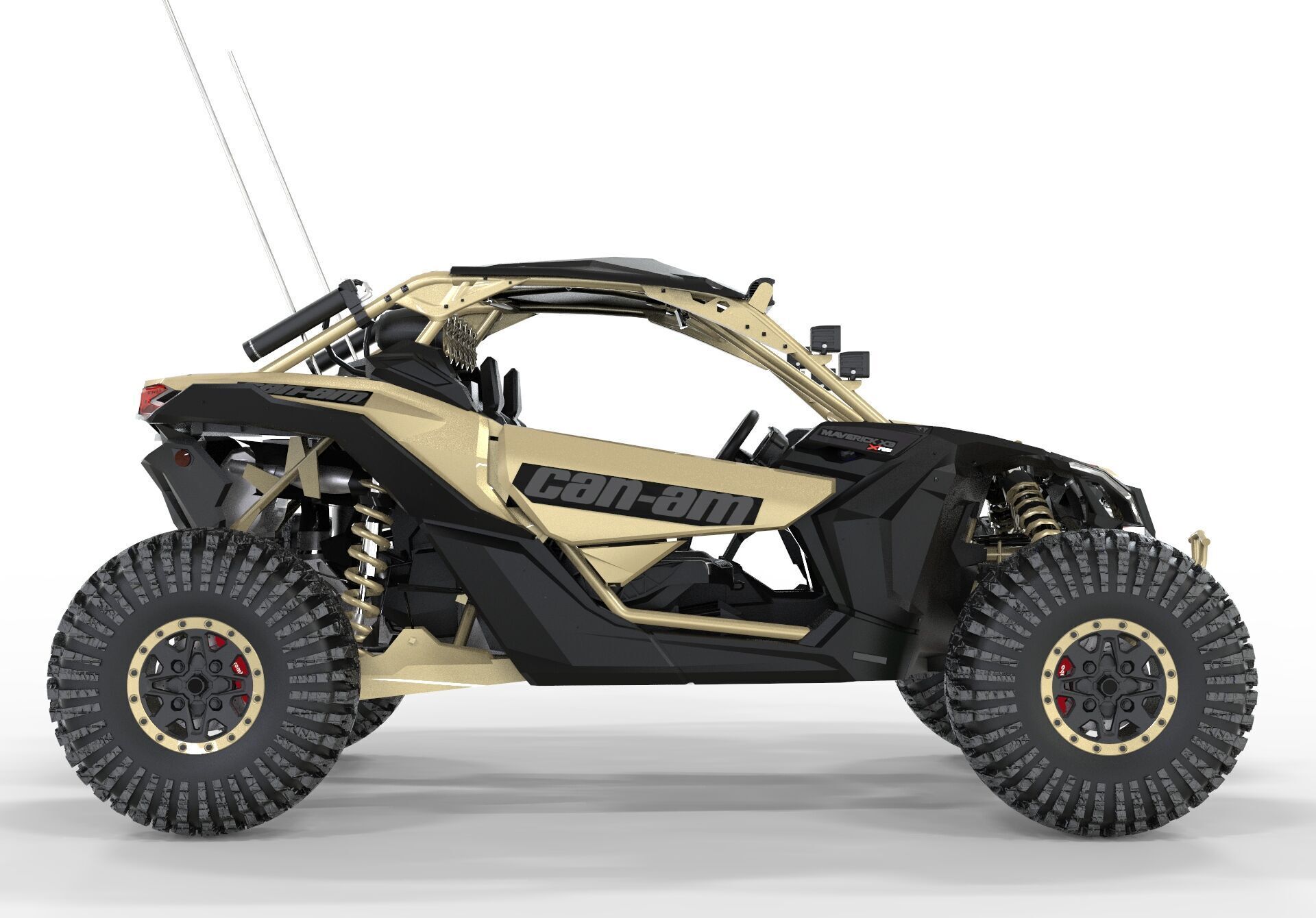 Can-Am Maverick X3 2 Doors 3D model_2