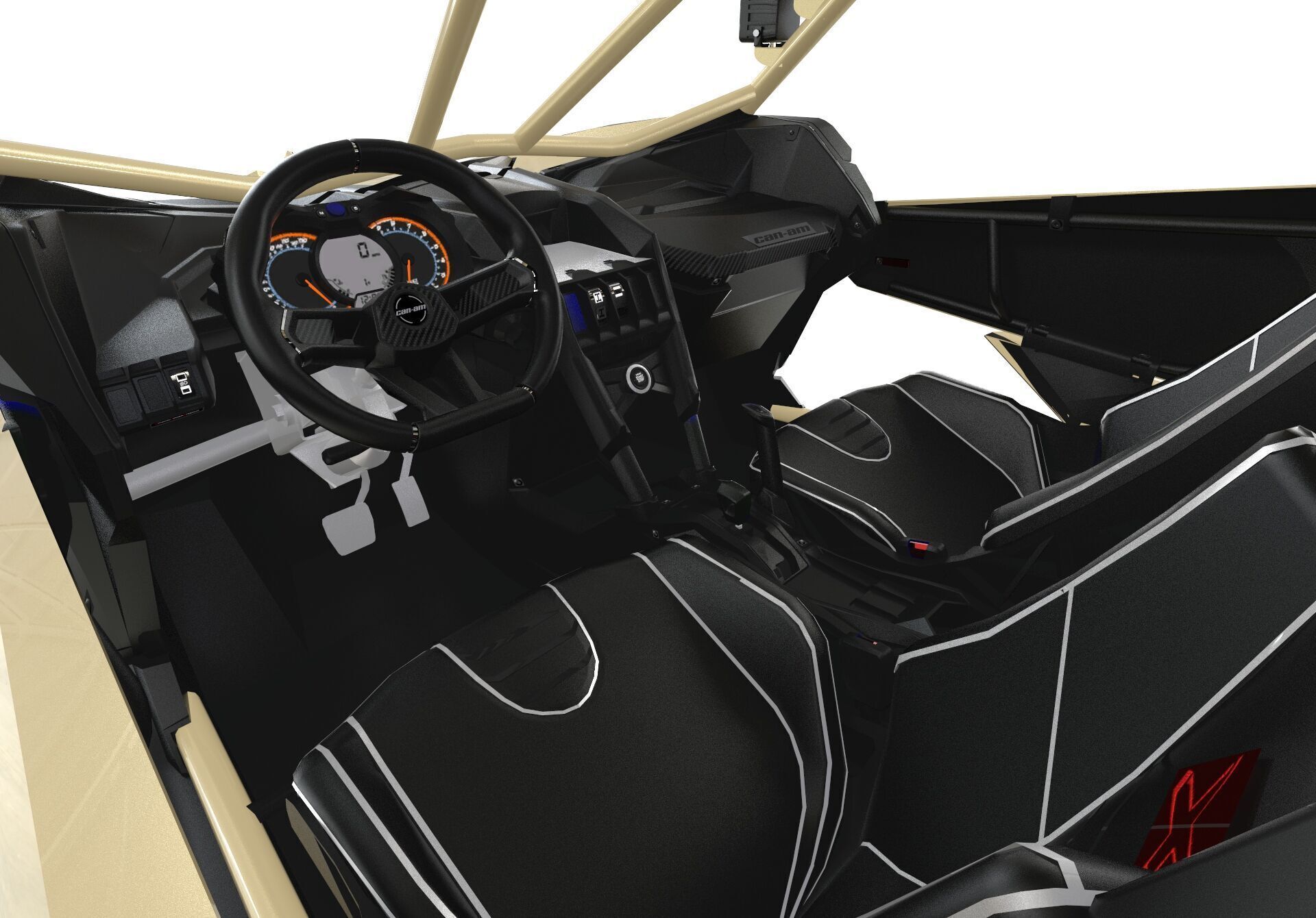 Can-Am Maverick X3 2 Doors 3D model_7