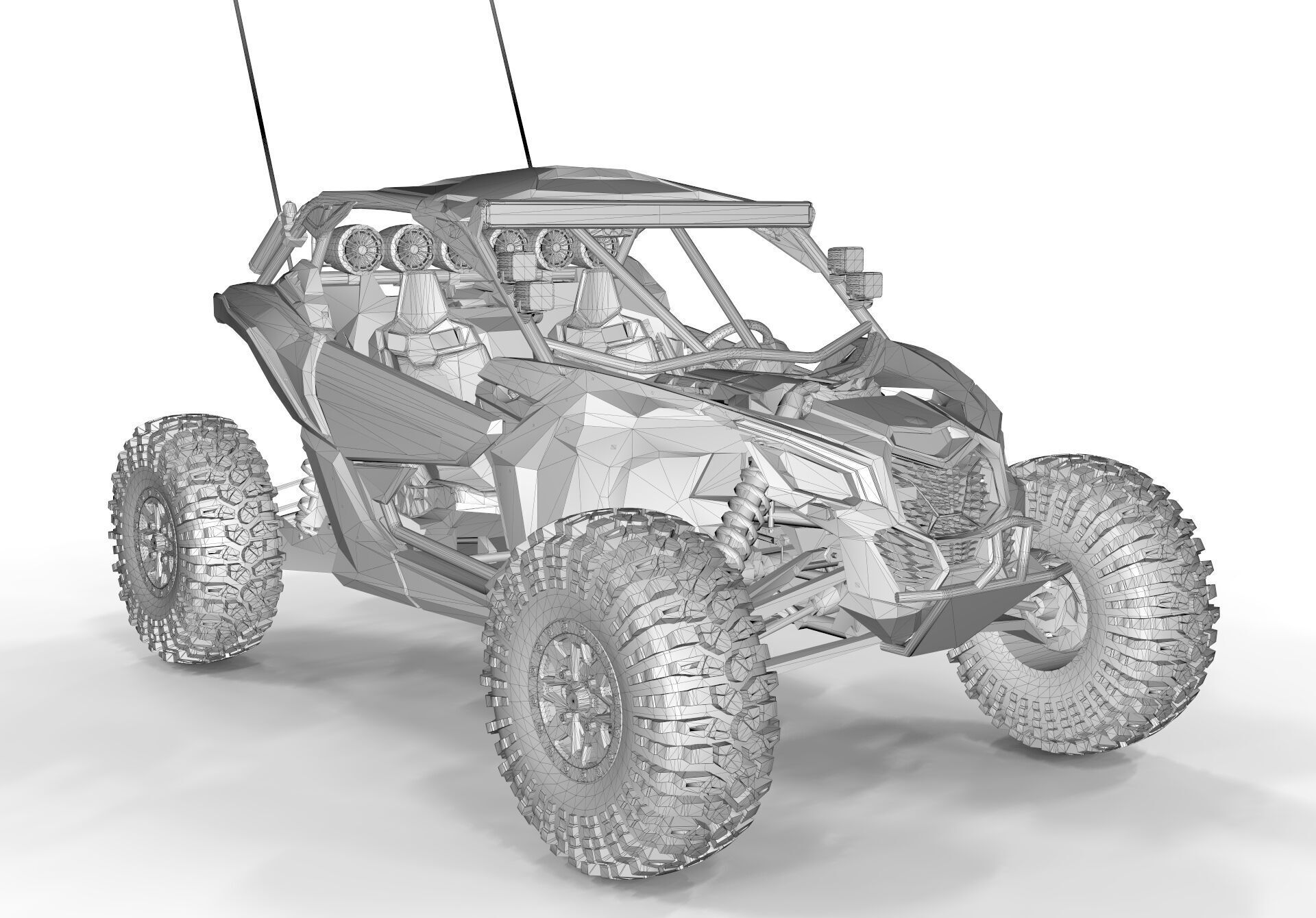 Can-Am Maverick X3 2 Doors 3D model_9
