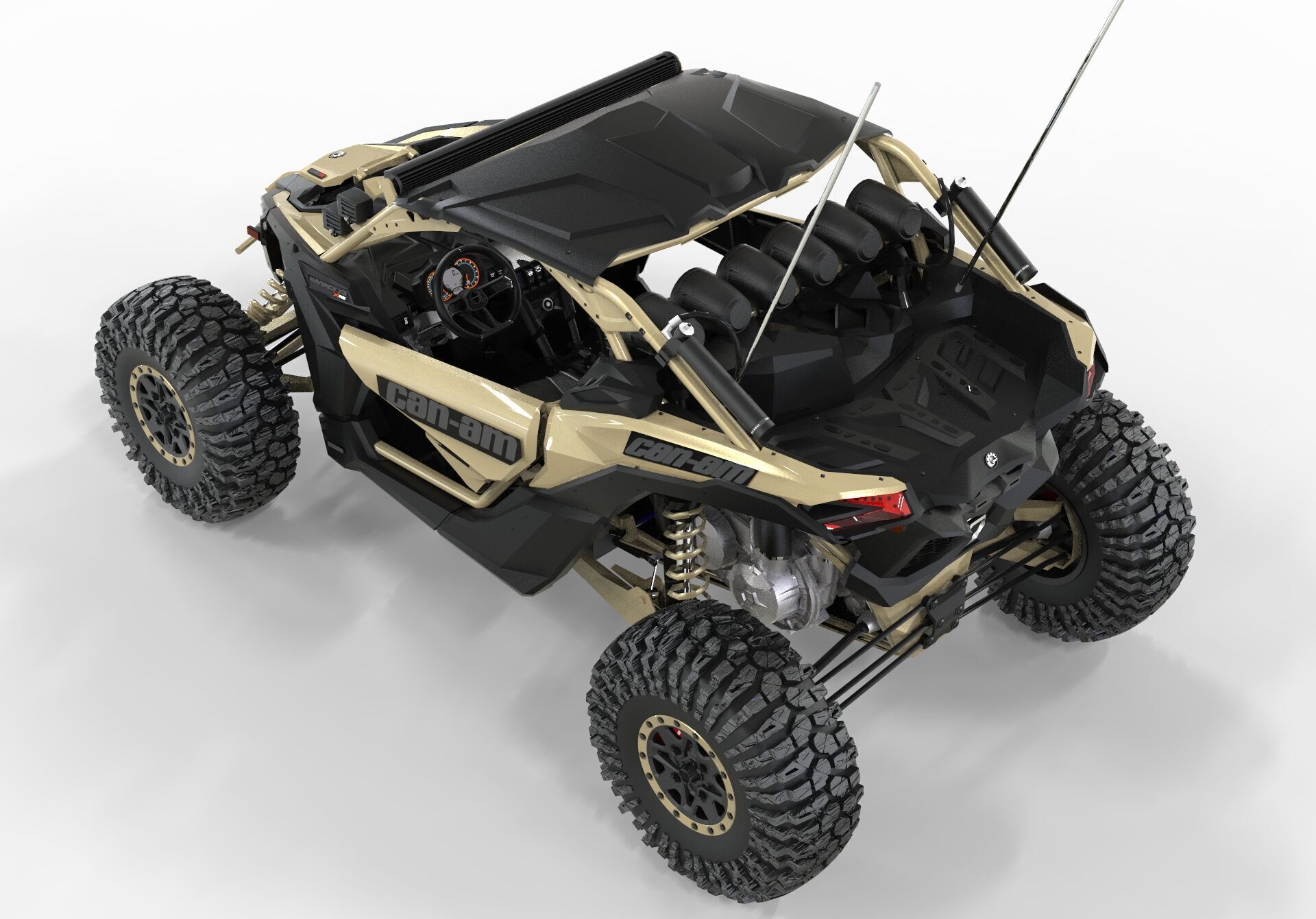 Can-Am Maverick X3 2 Doors 3D model_5