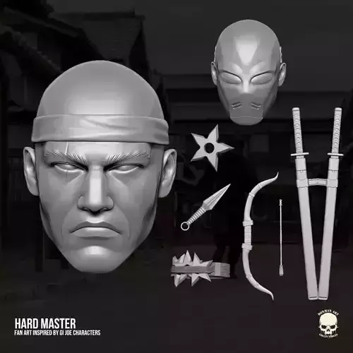 Hard Master GI Joe Fan Art 3D printables for Action Figures