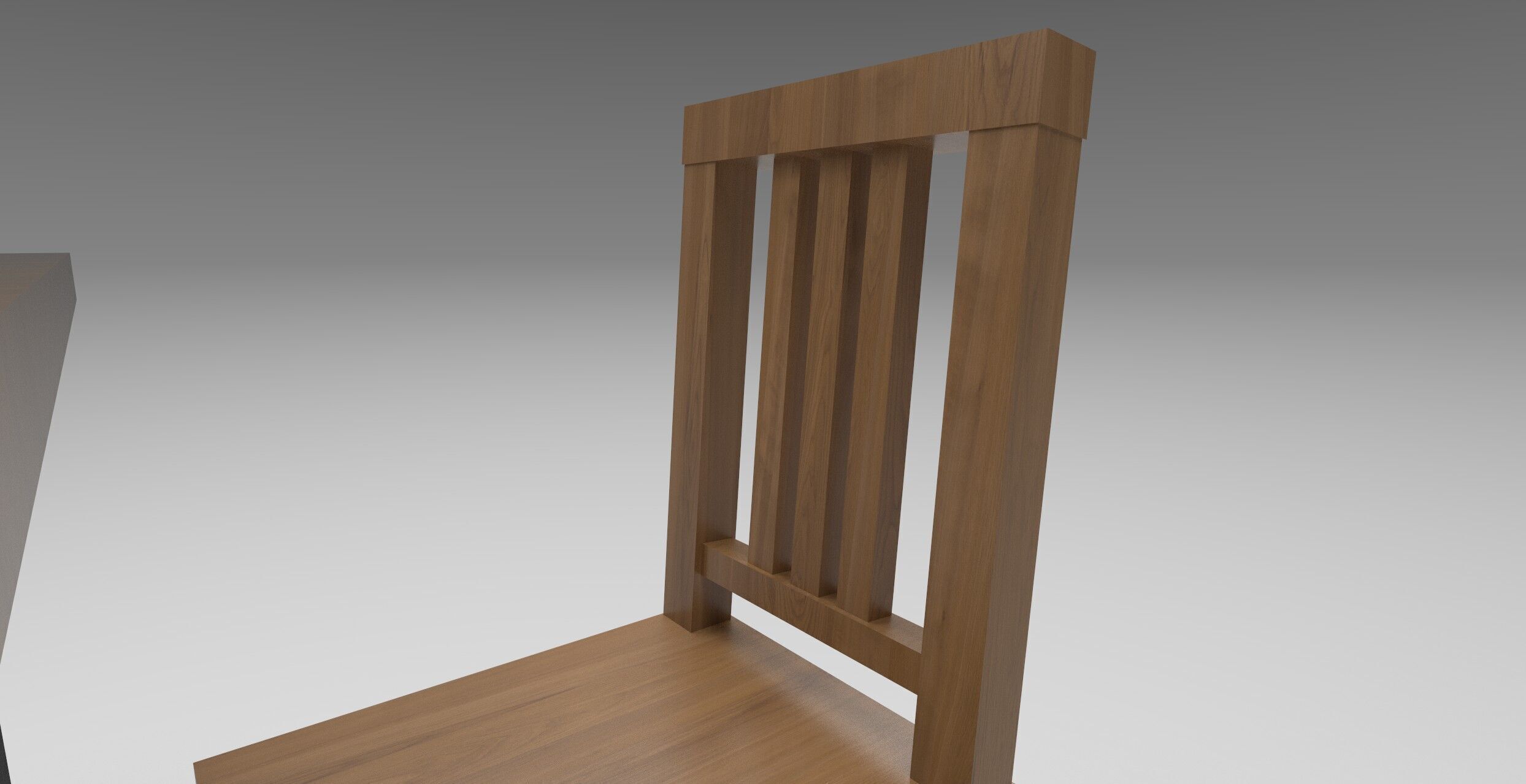 3D Furniture Set -Textured Chair and Table with UV Mapping 3D model_4