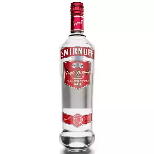 Smirnoff Vodka Alcohol Bottle