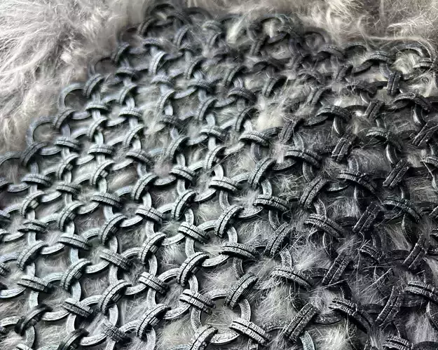 Japanese 8-in-2 Chainmail 3D print model Japanese 8-in-2 Chainmail 3D print model