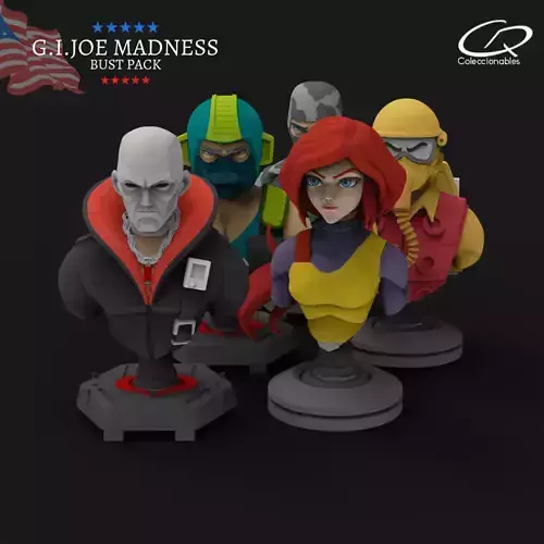 GI JOE Madness Collection busts  