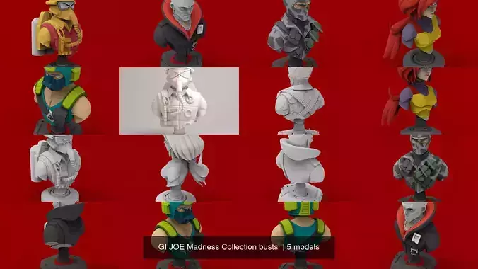 GI JOE Madness Collection busts 