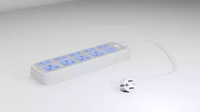 Electricity power strip distributor plug prop