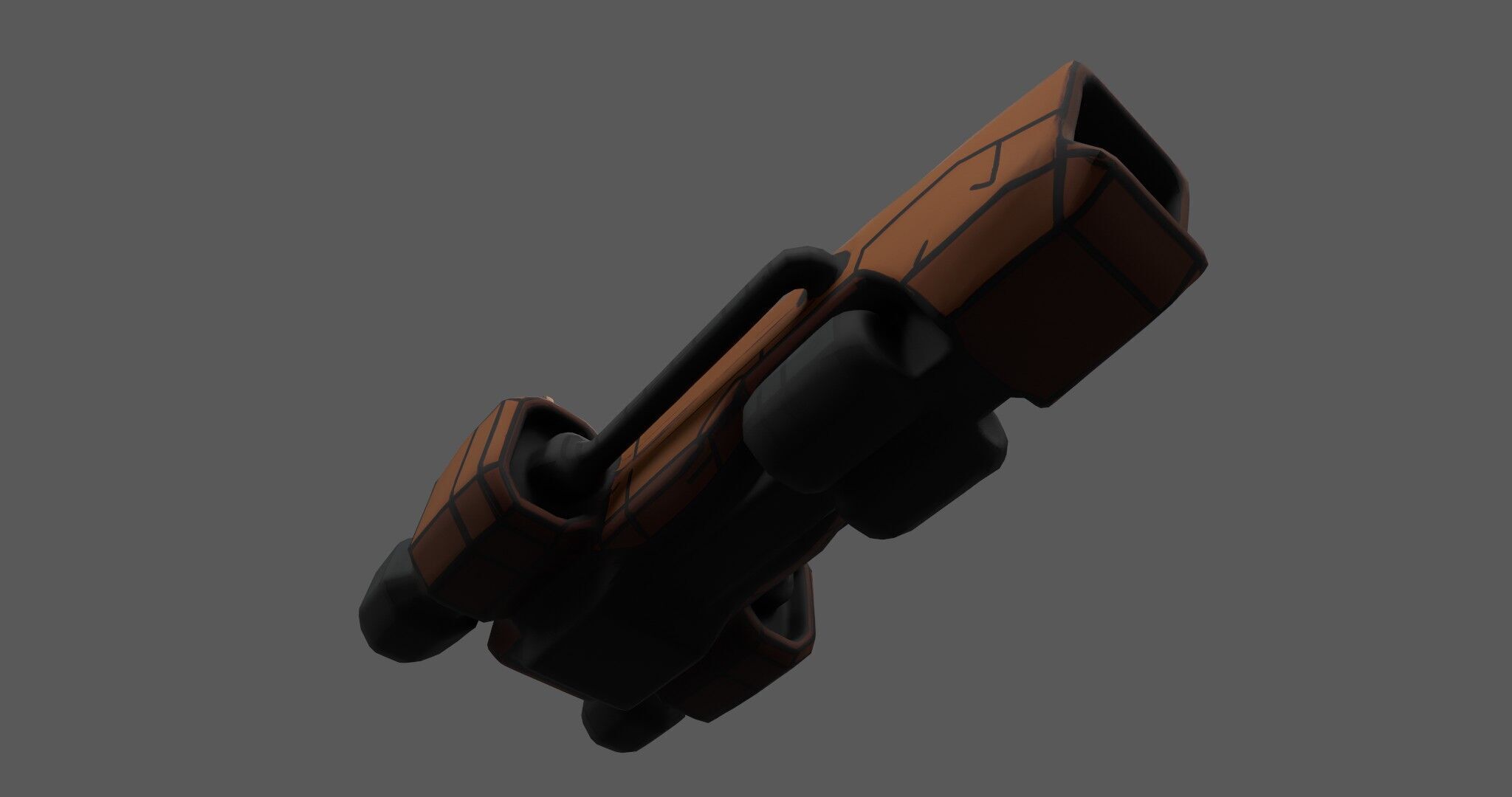 Low Poly Sci-Fi Speeder Stylized Hover Vehicle 3D Model Low-poly 3D model_22