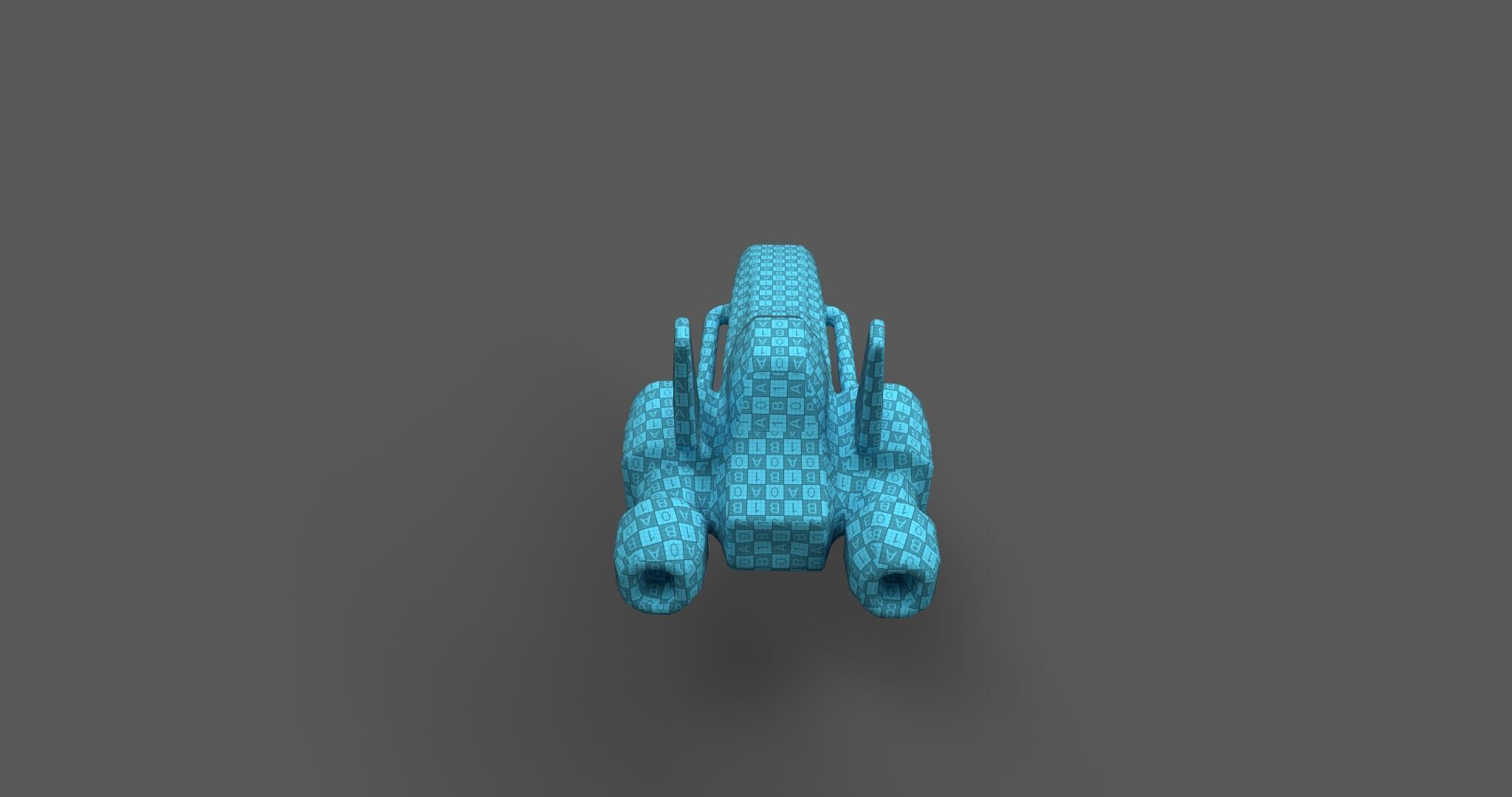 Low Poly Sci-Fi Speeder Stylized Hover Vehicle 3D Model Low-poly 3D model_26