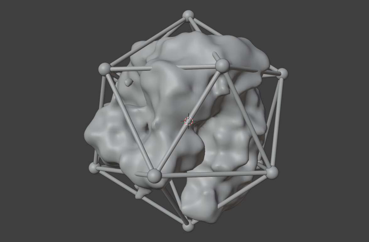 Sci-Fi Parasite 3D Model - Geometry Nodes Low-poly 3D model_2