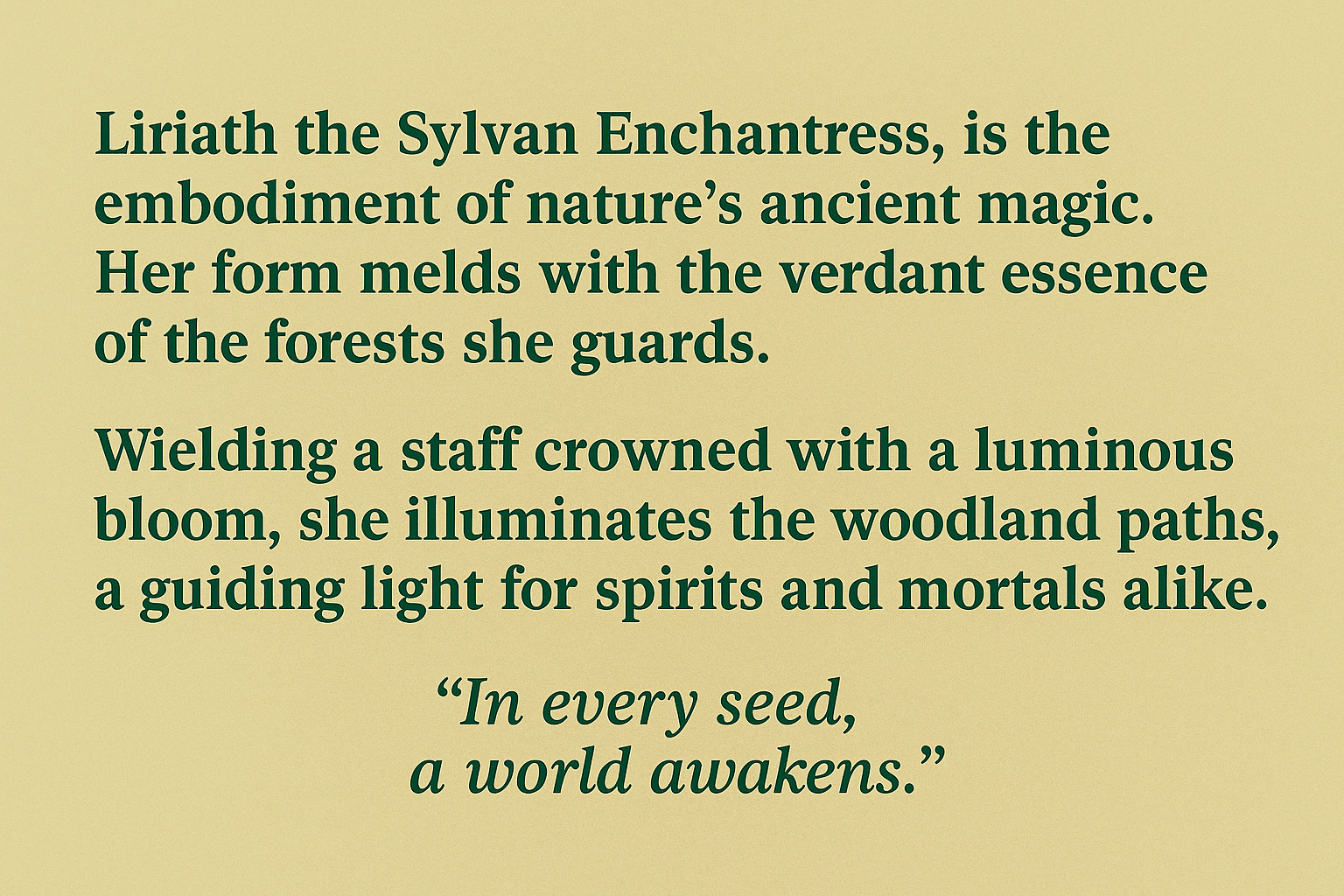 Liriath the Seedwhisper Verdant Pact Archdruid 3D print model_17