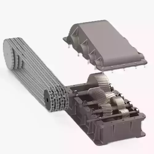 Industrial Gearbox with Chain Drive Mechanical Transmission