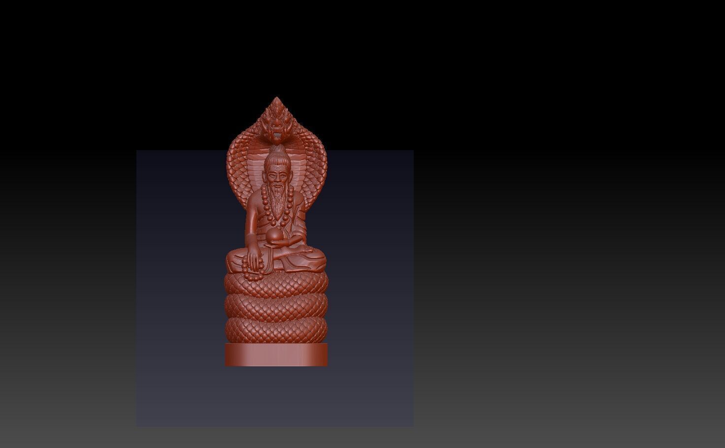 Brahmi man 3D print model_4