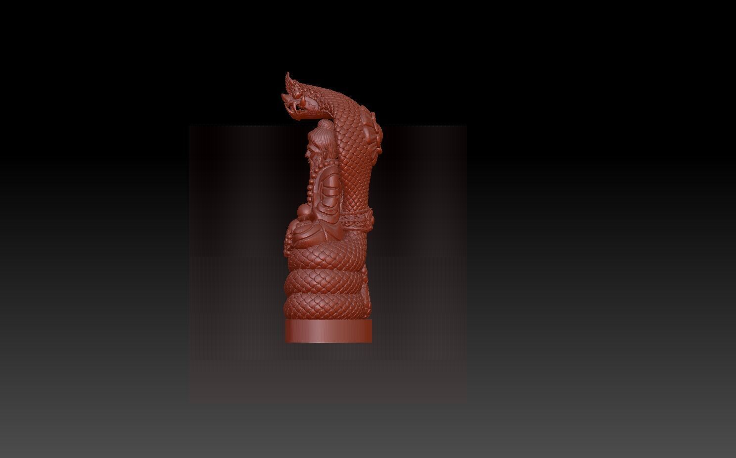 Brahmi man 3D print model_1