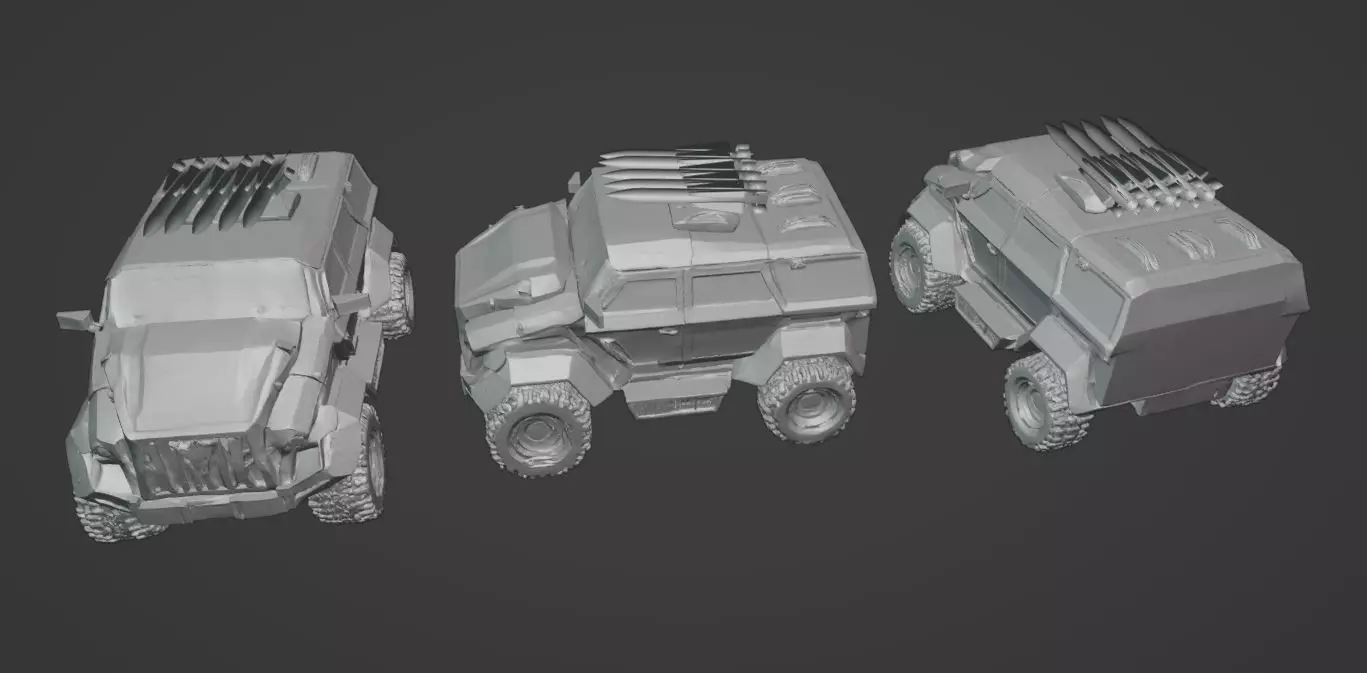 Feudal Guard - Elite Transport Vehicle 3D Model for 3D Printing 3D print model