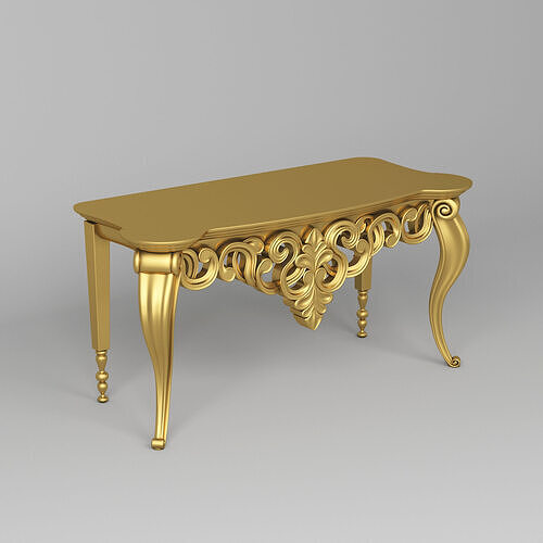 Classic Console Table 001 3D model