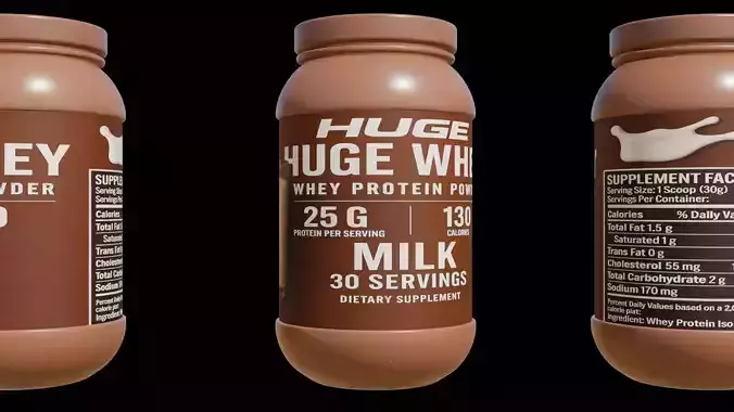 Protein powder container