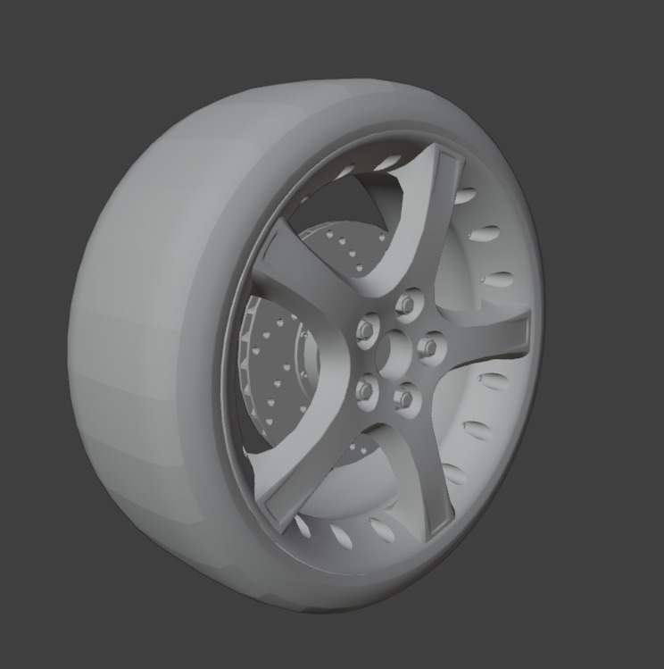 x-type proteus rims 3D model_2