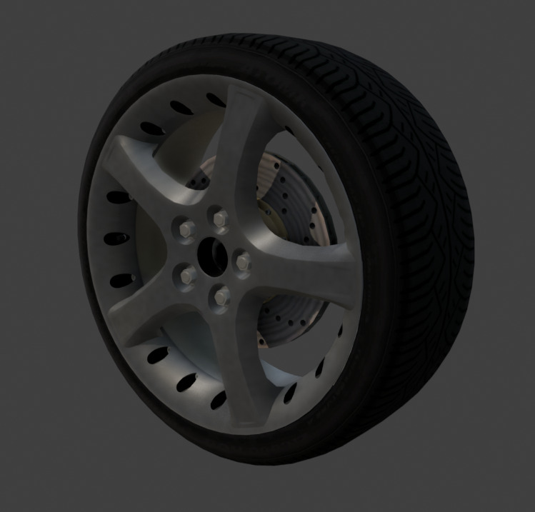 x-type proteus rims 3D model_1