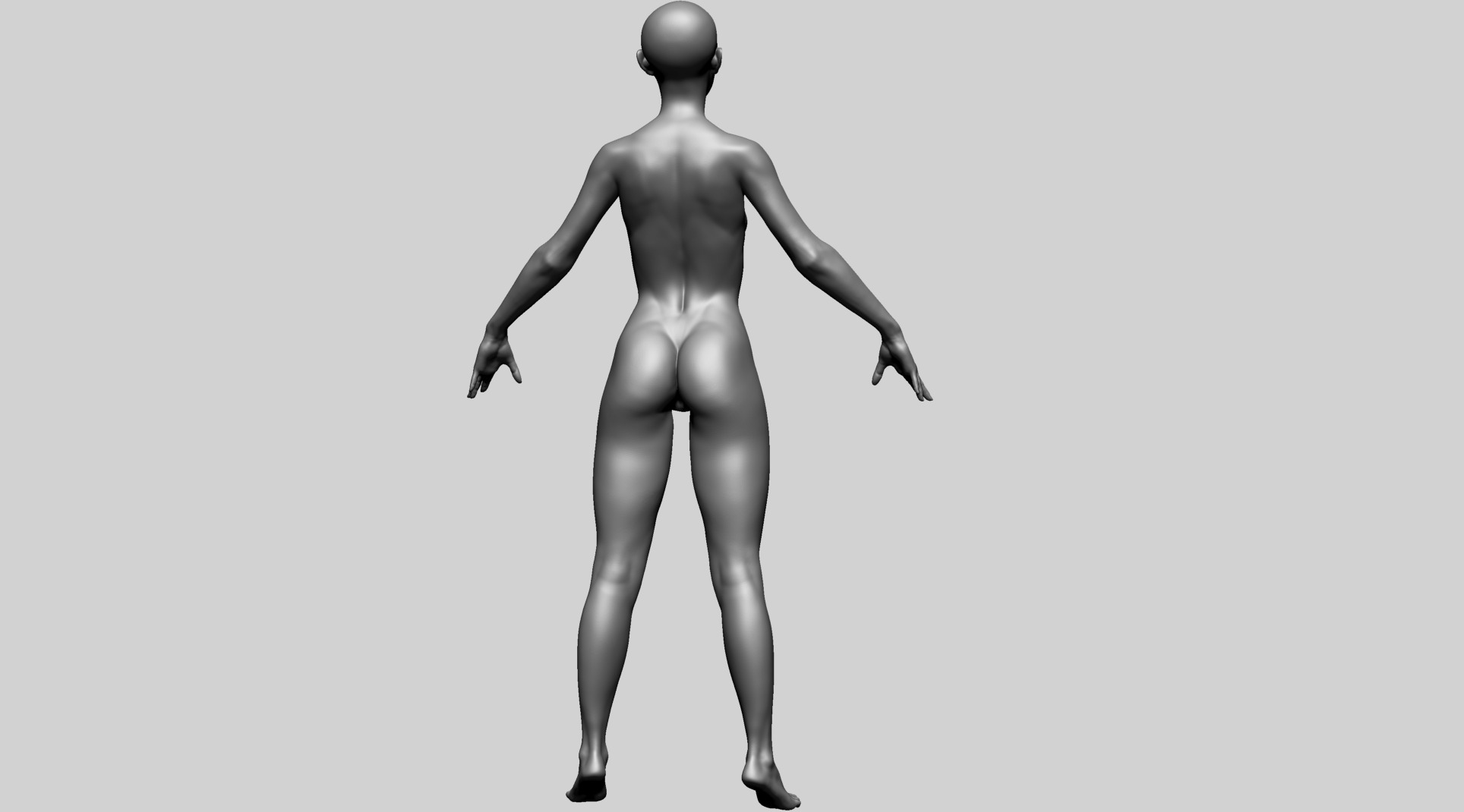 Female Poses B 3D model_4