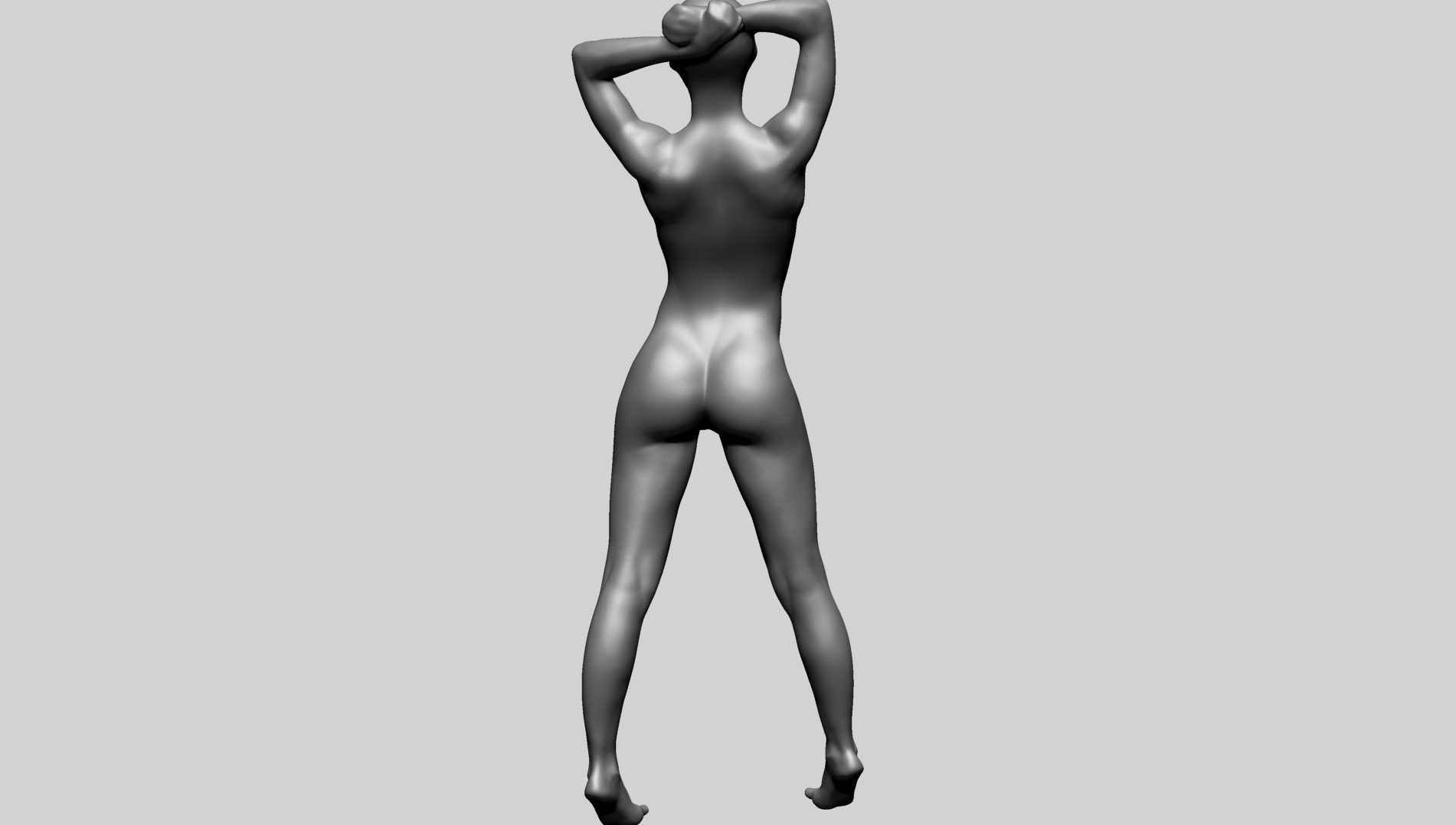 Female Poses B 3D model_7