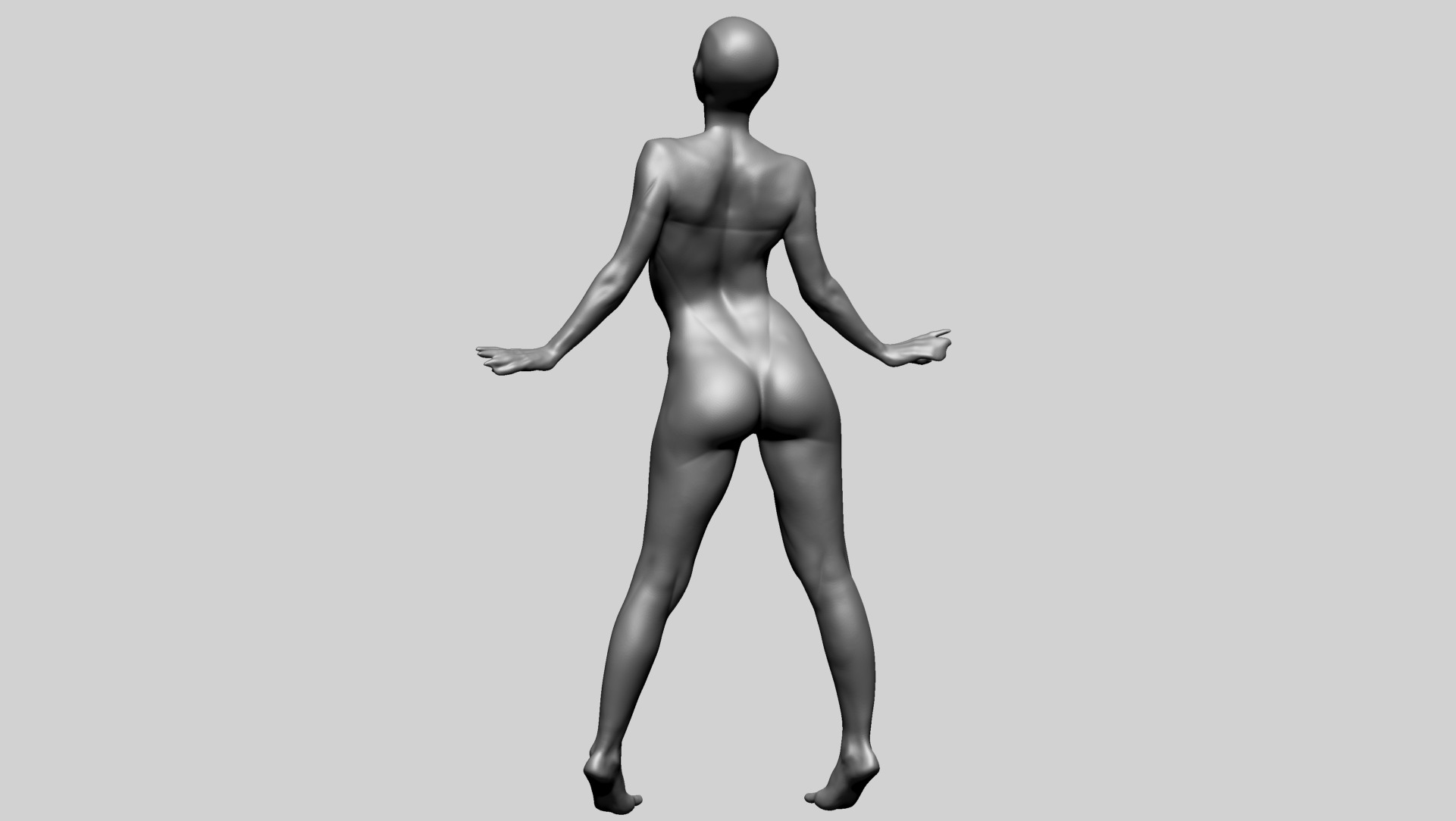 Female Poses B 3D model_9