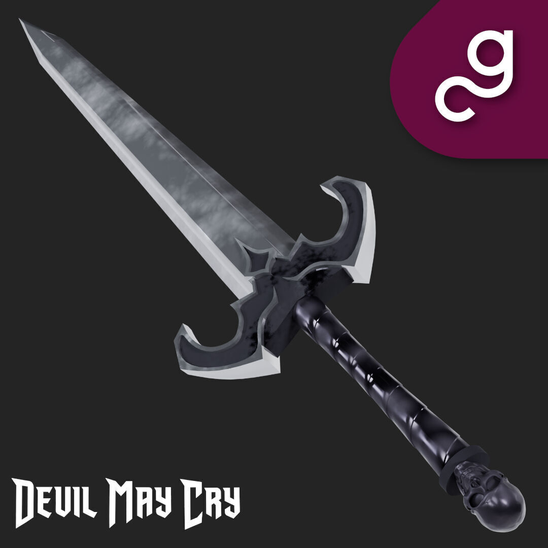 Sparda Force Edge Sword  Devil May Cry 3D print model_4