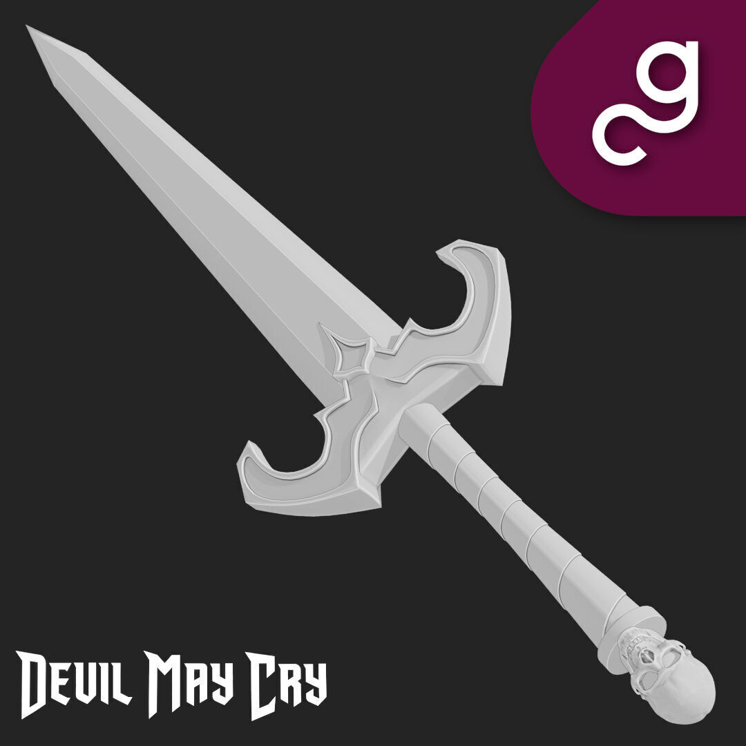 Sparda Force Edge Sword  Devil May Cry 3D print model_5